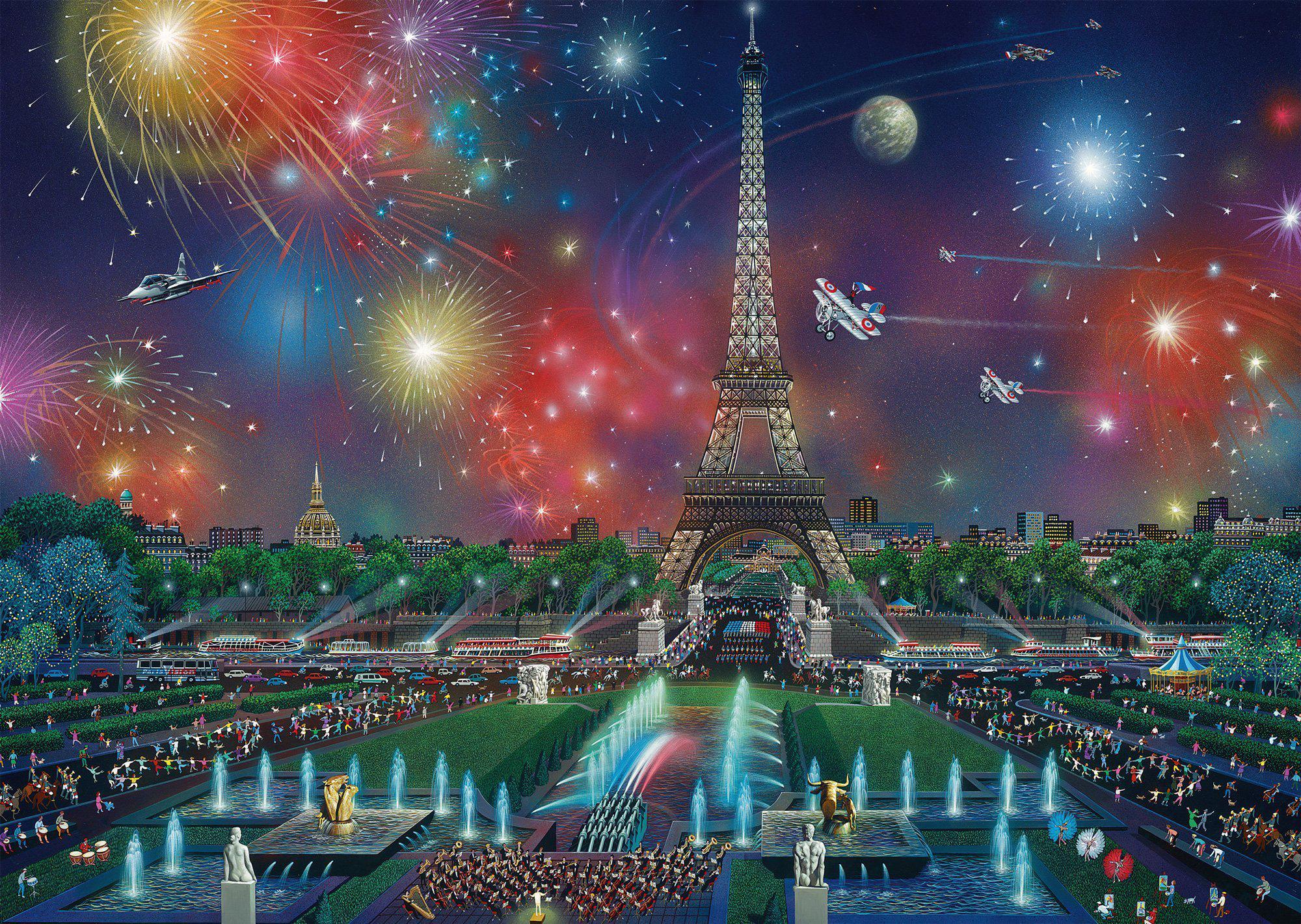 Puzzle Chen: Fireworks at the Eiffel Tower