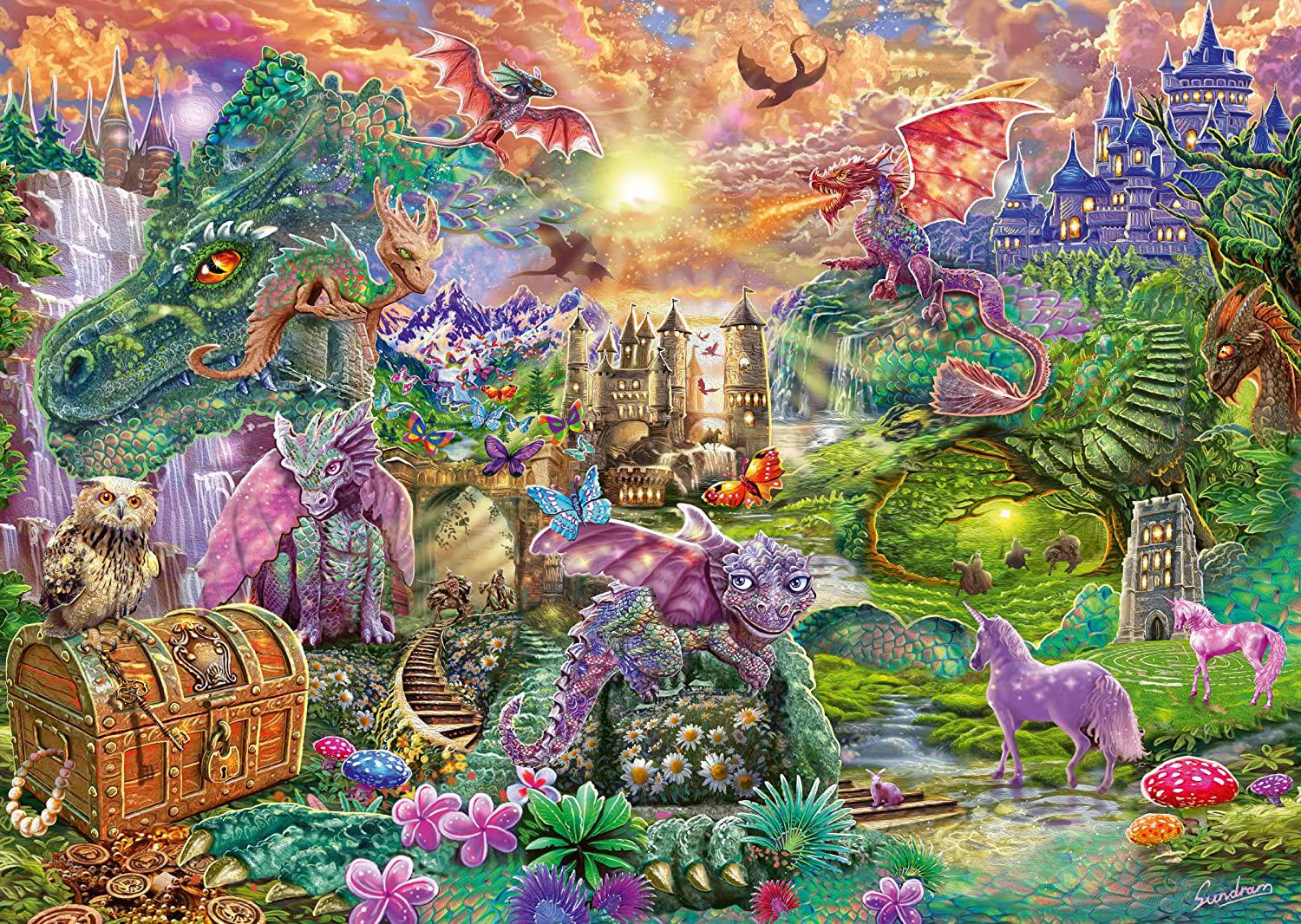 Puzzle Enchanted Dragon Country 1000