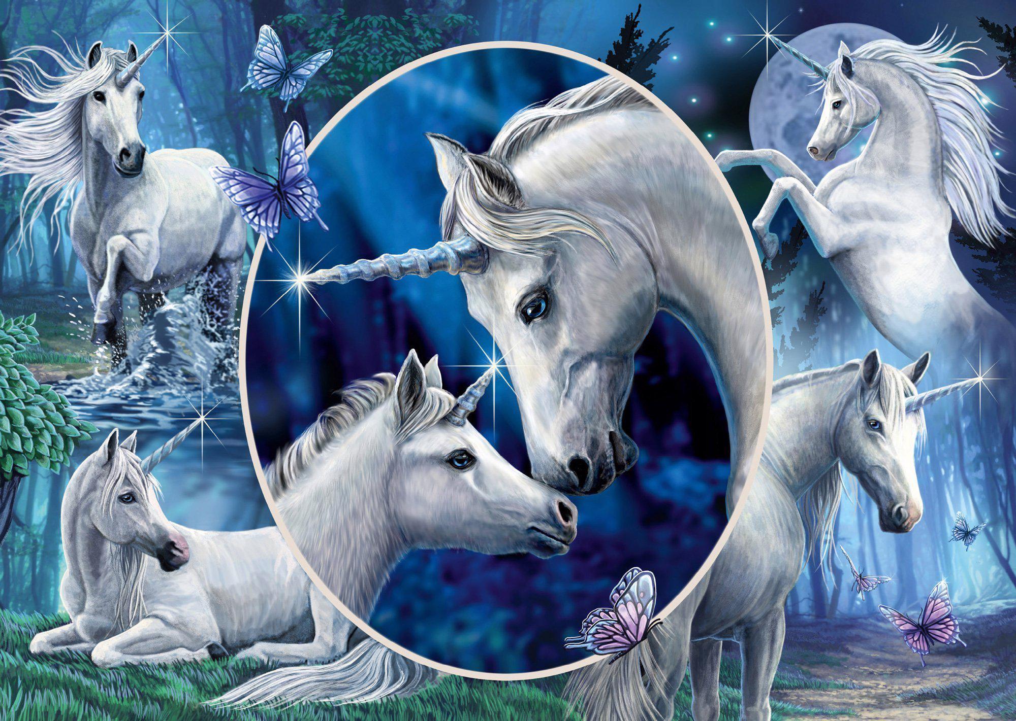 Puzzle Lisa Parker: Charming unicorns