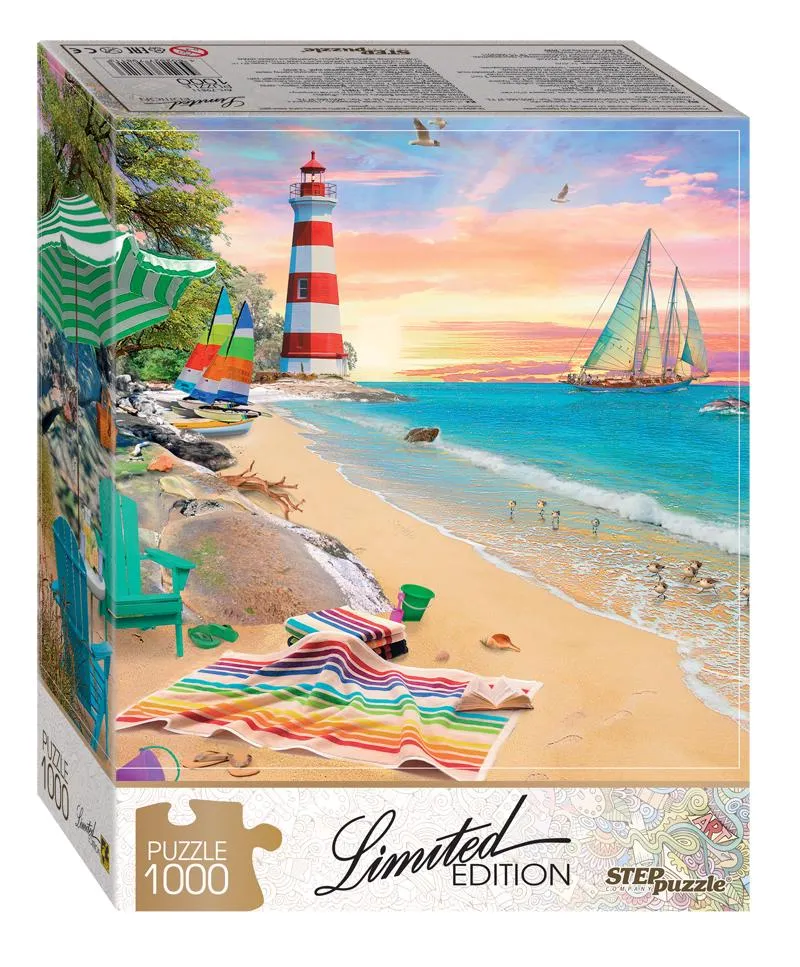 Puzzle Fyr ved Sunset 1000