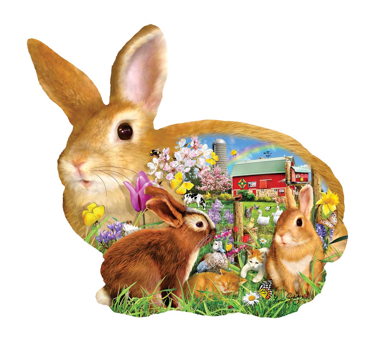 Puzzle Lori Schory: Jarné zajačiky