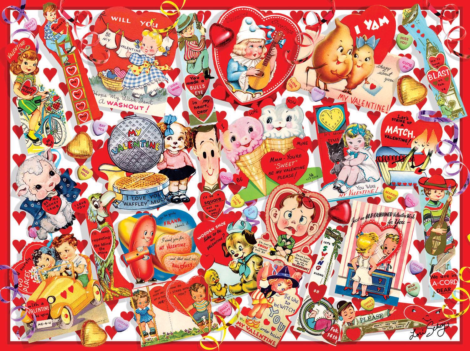 Puzzle Valentine Card Collage XXL