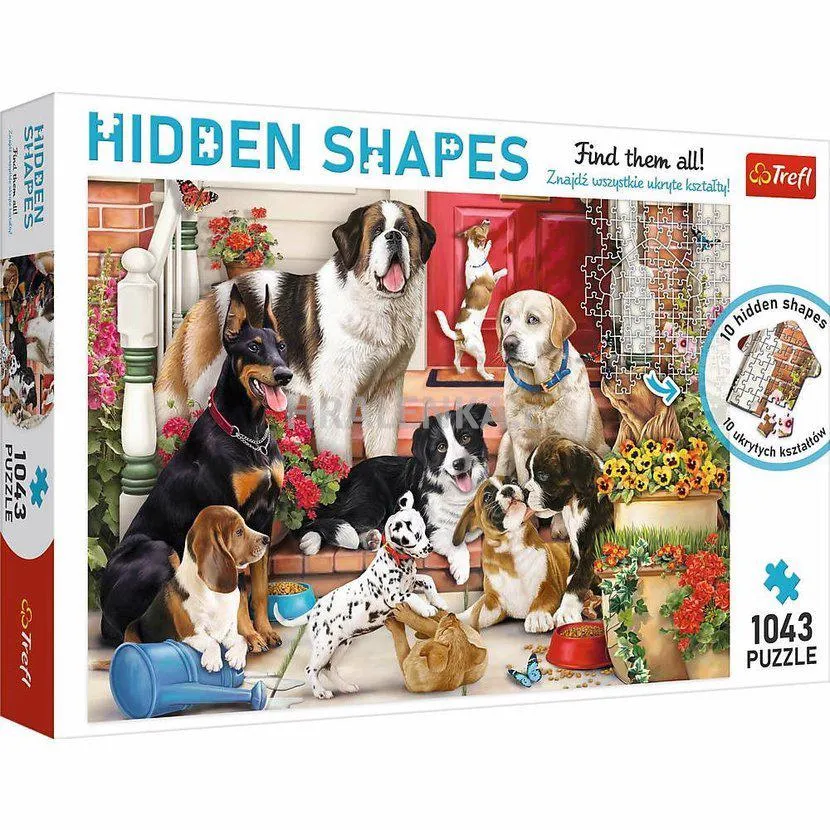 Puzzle Hidden Shapes Dog fun