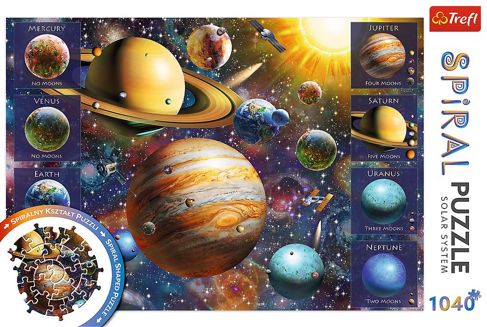 Puzzle Solar system spiral 1040