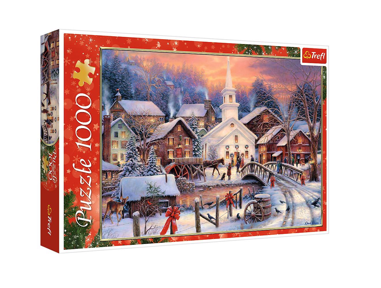 Puzzle Noël blanc, 1 000 pieces