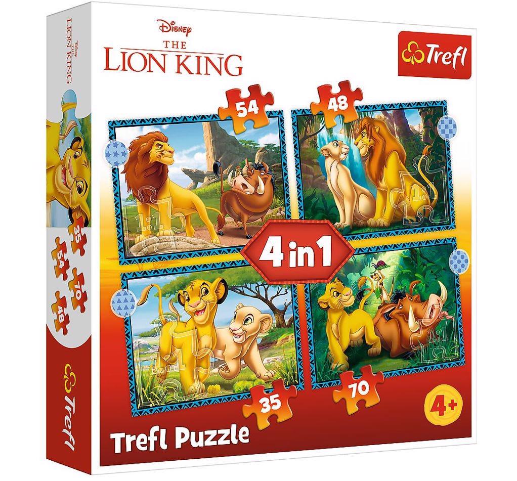 Puzzle 4en1 Le Roi Lion