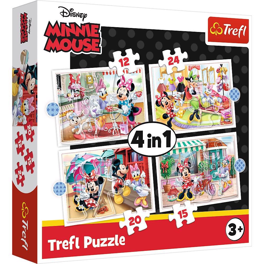 Puzzle 4v1 Minnie s prijatelji