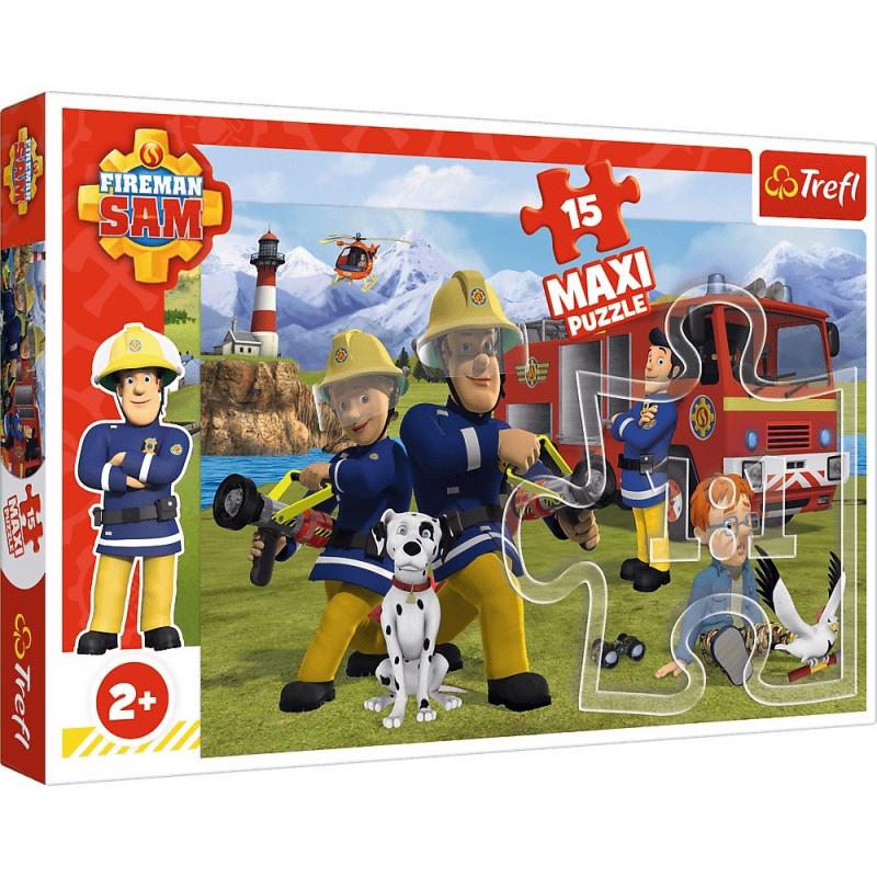 Niet doen Gebruikelijk erosie Puzzle Brandweerman Sam 15 maxi, 1 - 39 stukken | PuzzleMania.nl
