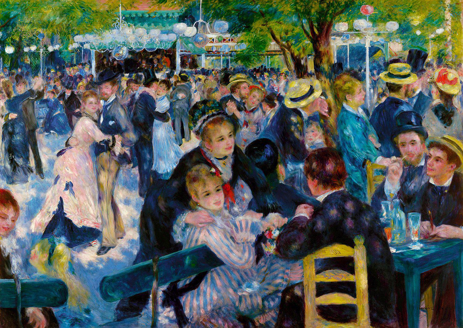 Puzzle Auguste Renoir: Ples u Le Moulin de la Galette