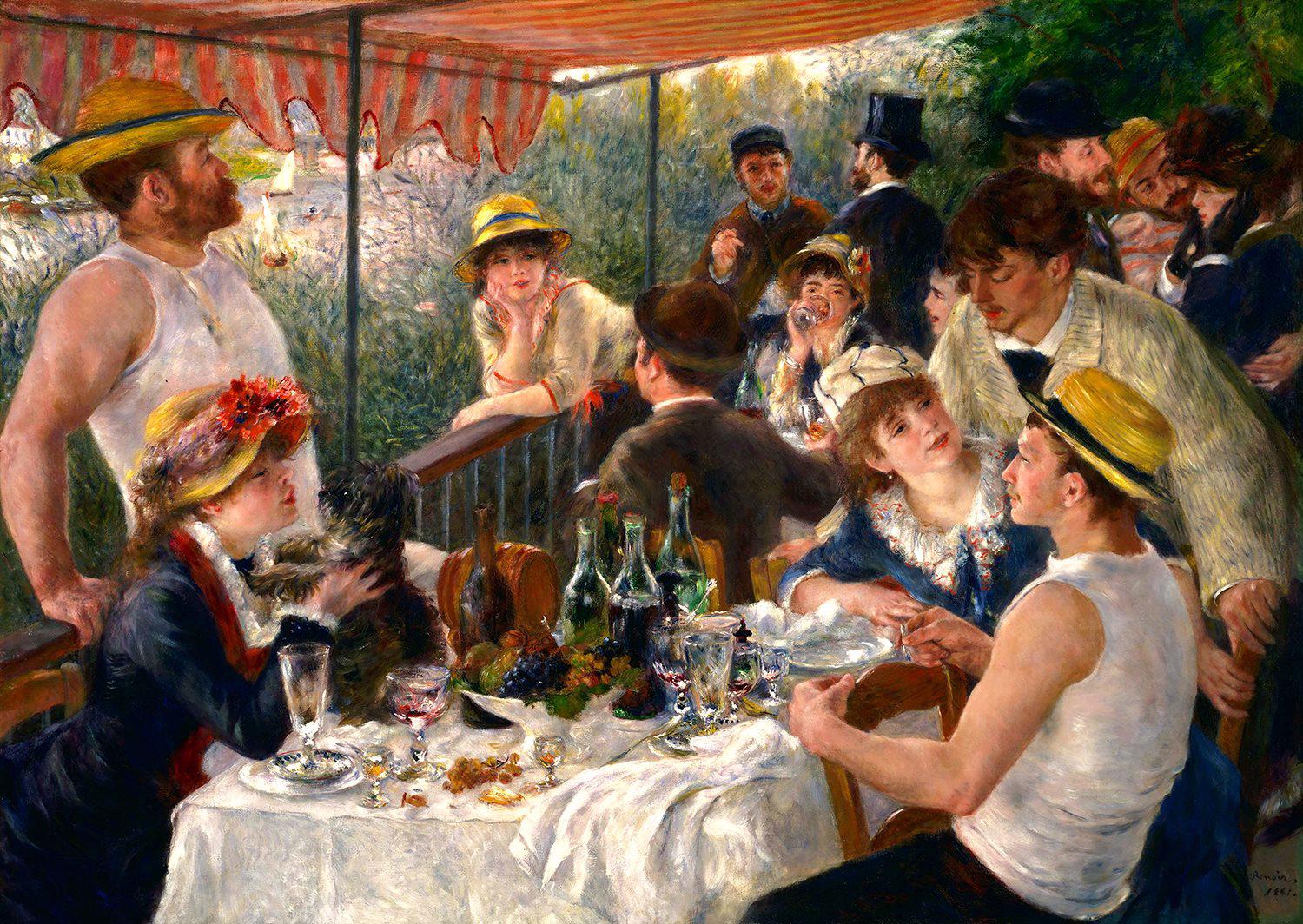 Puzzle Auguste Renoir: Veneilyjuhlien lounas