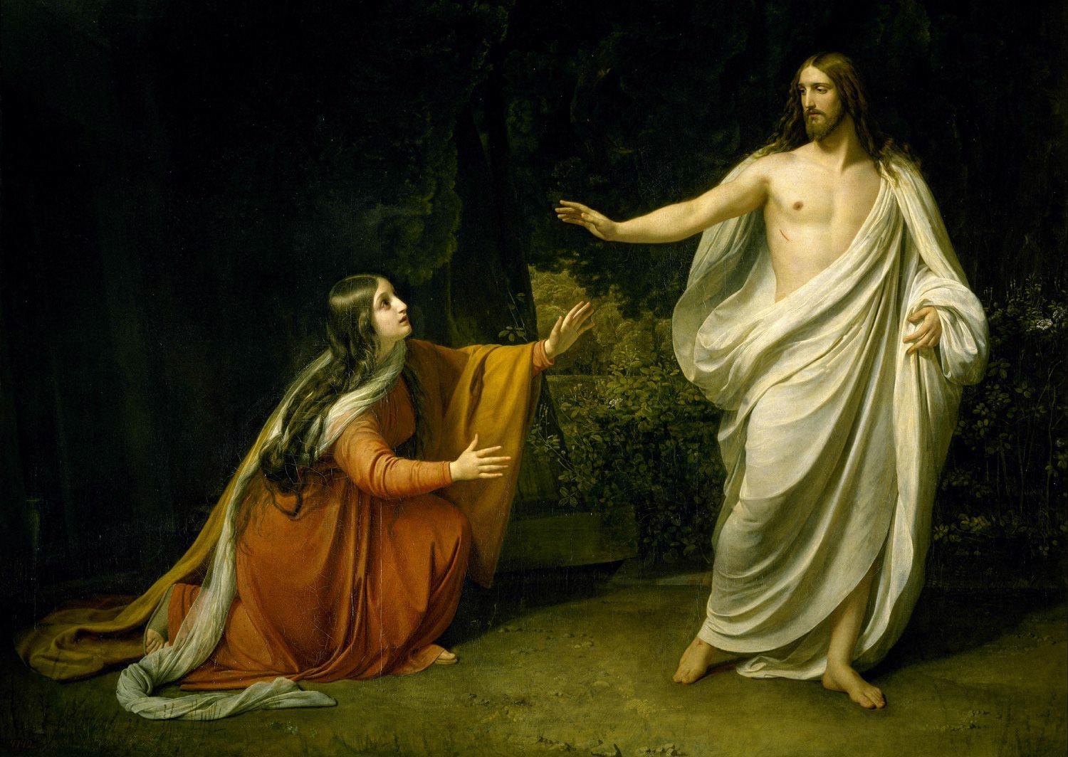 Puzzle Kristuksen ilmestyminen Magdalan Marialle ylösnousemuksen jälkeen