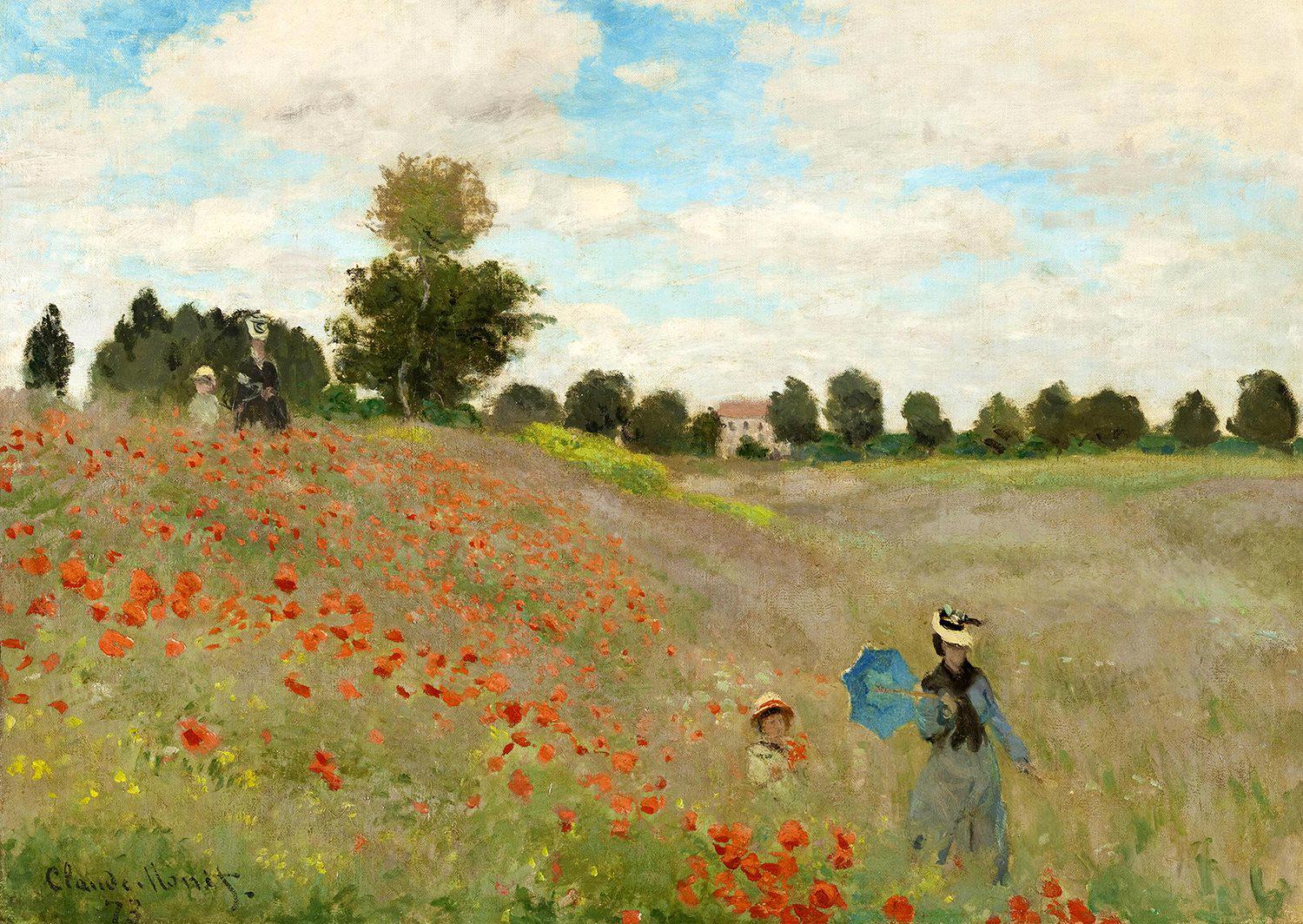 Puzzle Claude Monet : champ de coquelicots