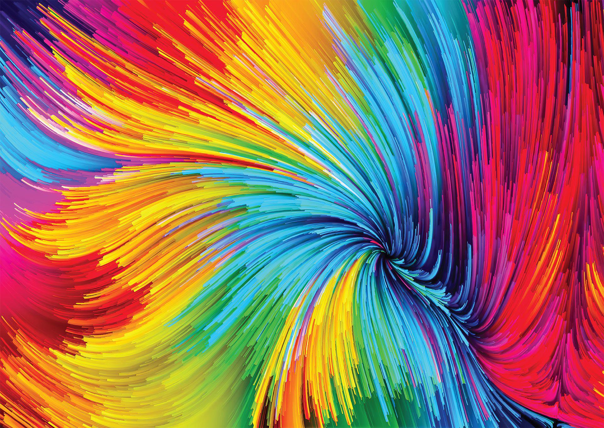 Colourful Paint Swirl
