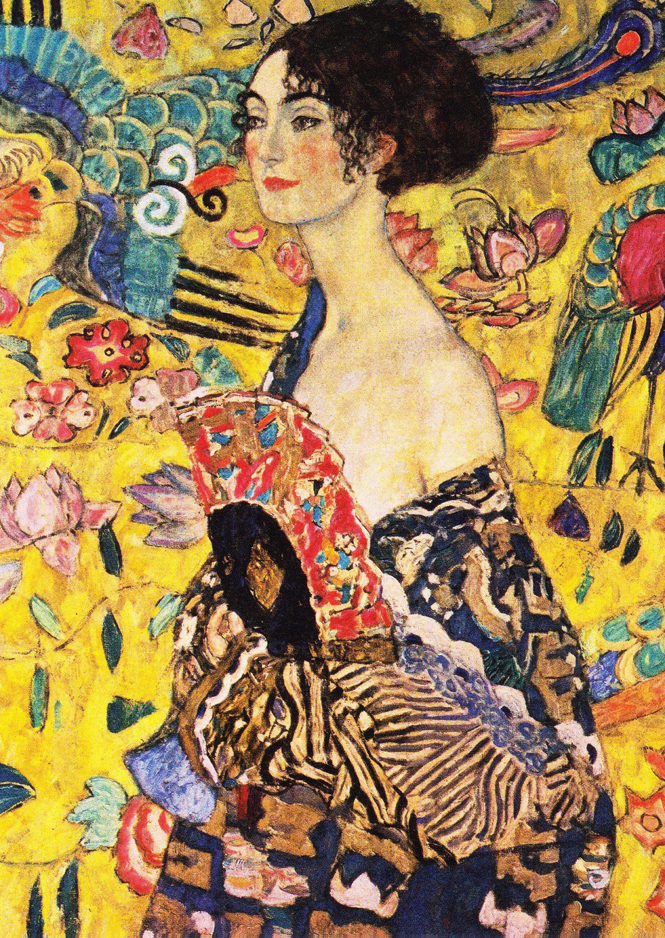 Gustav Klimt: Lady with a Fan 1000