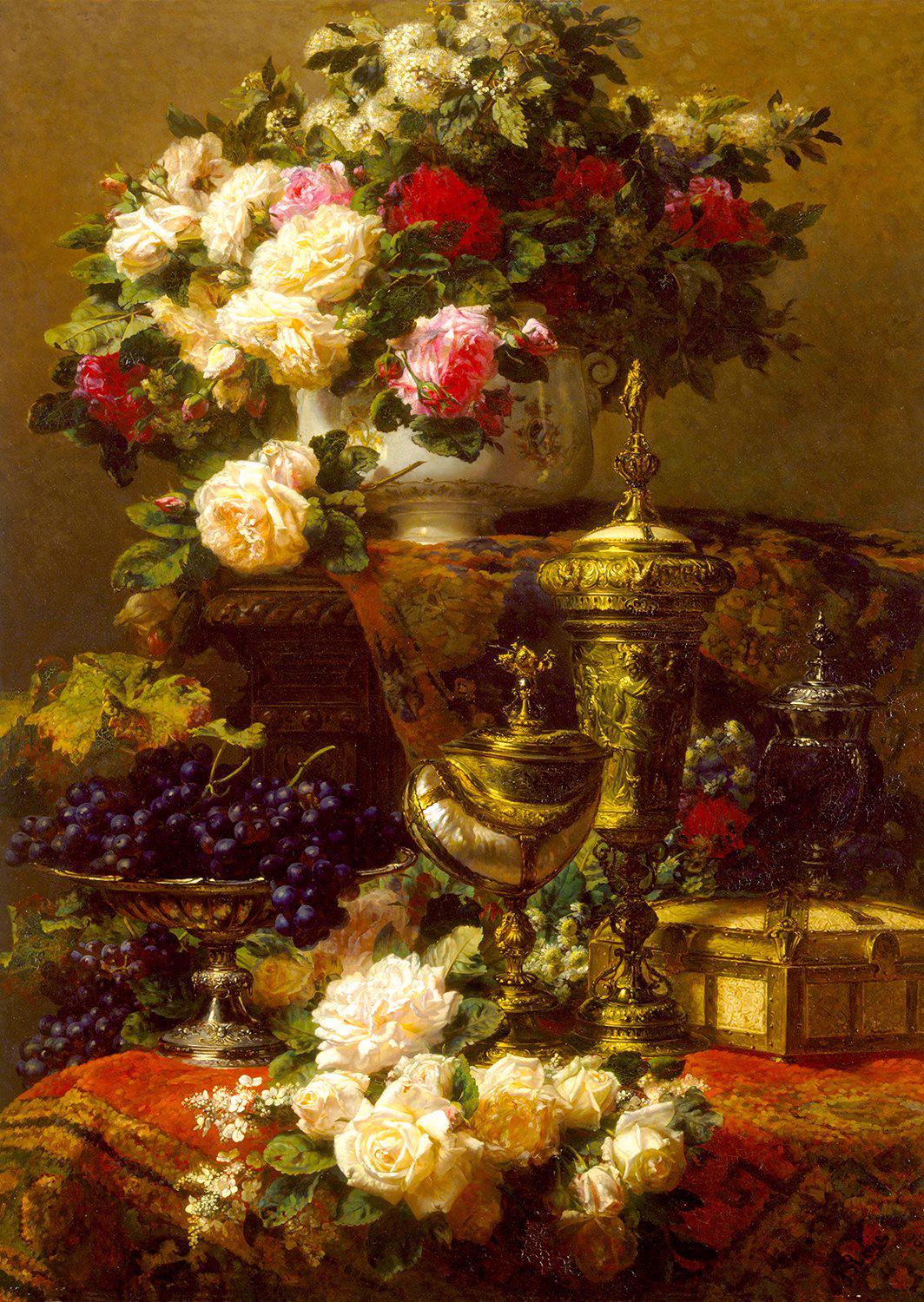 Puzzle Jean-Baptiste Robie: Flowers and Fruit