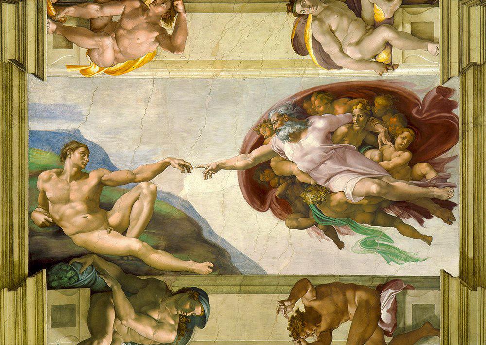 Puzzle Микеланджело Буонароти: Създаването на Адам