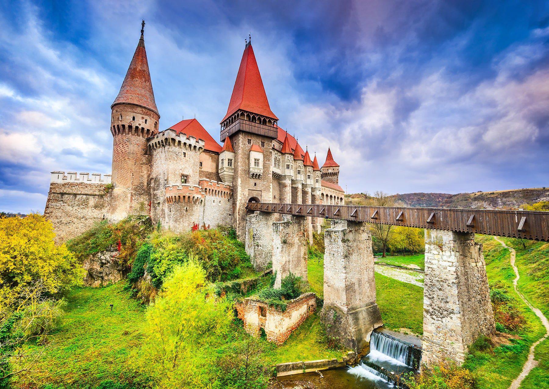 Puzzle Korvínov hrad, Hunedoara. Rumunsko