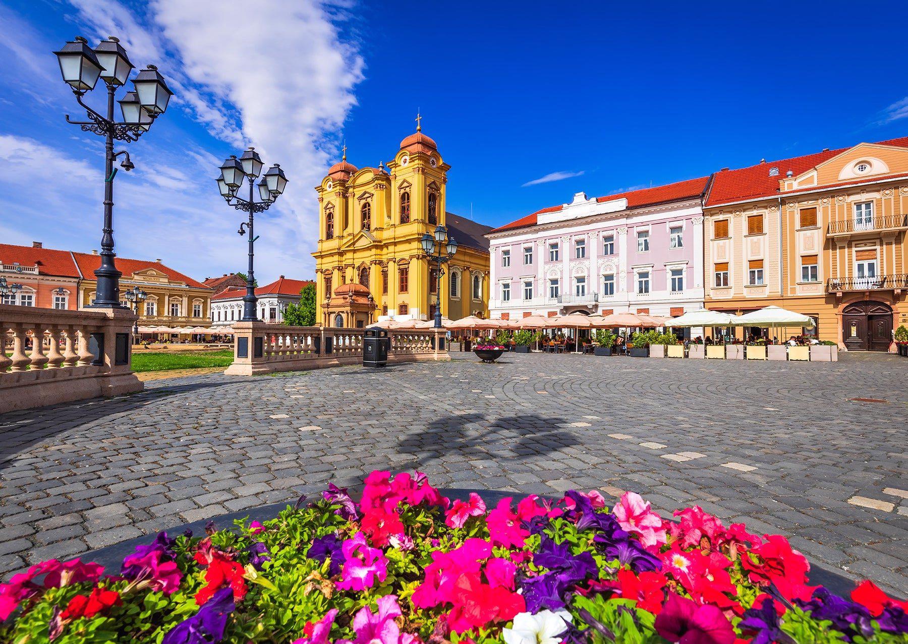 Puzzle Piazza dell'Unione, Timisoara, Romania