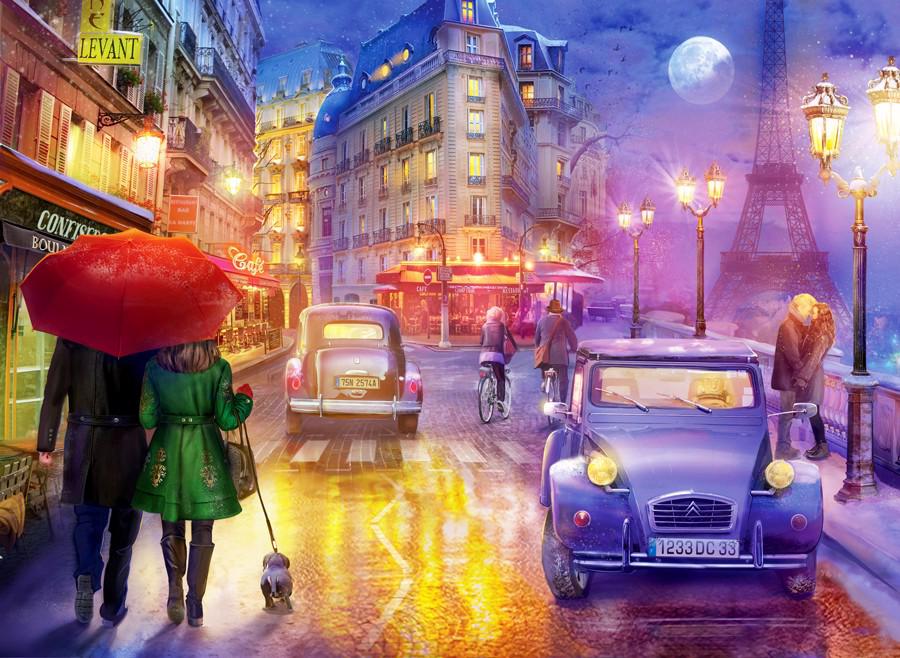 Puzzle Noc v Paríži