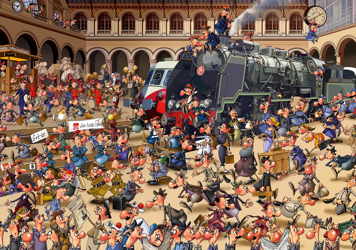 Puzzle Ruyer: French Train Station 1000