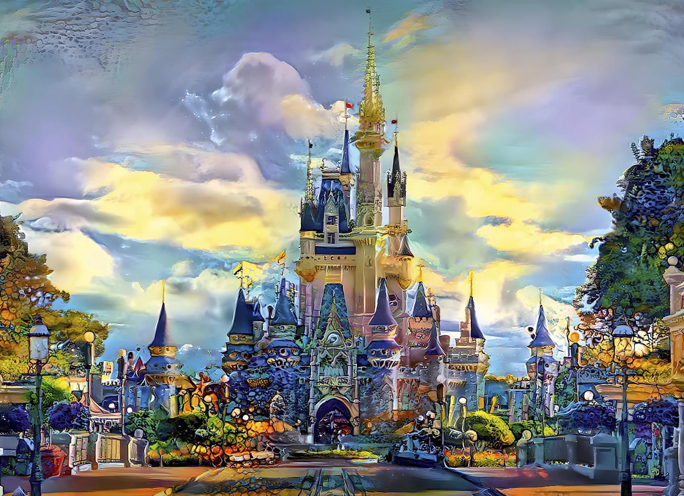Puzzle Walt Disney World Castle, Orlando, Floride, USA