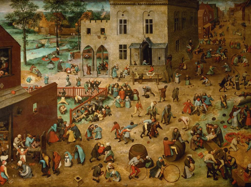 Puzzle Brueghel Pieter: Otroške igre, 1560
