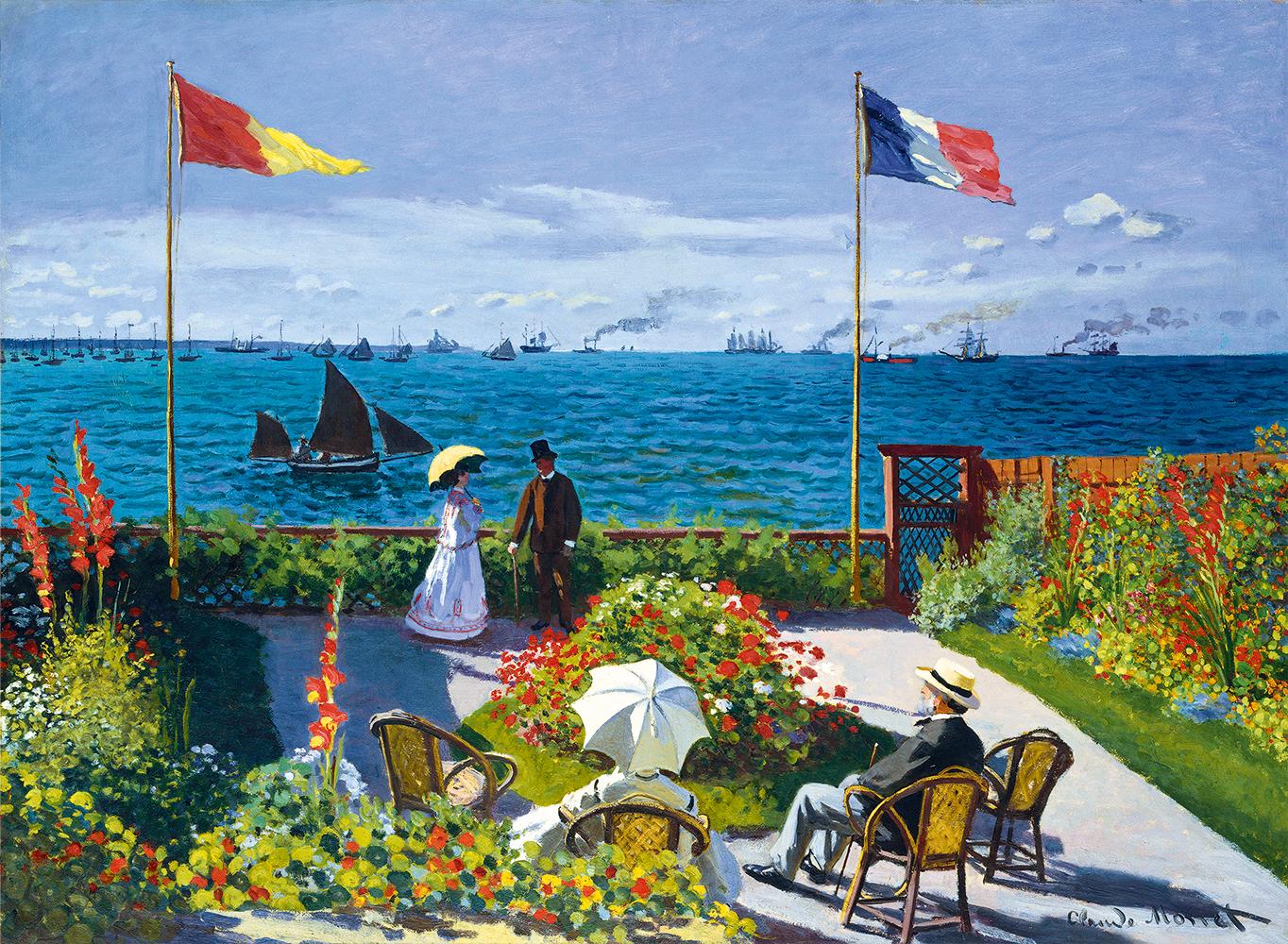 Puzzle Claude Monet - Grădina de la Sainte-Adresse, 1867