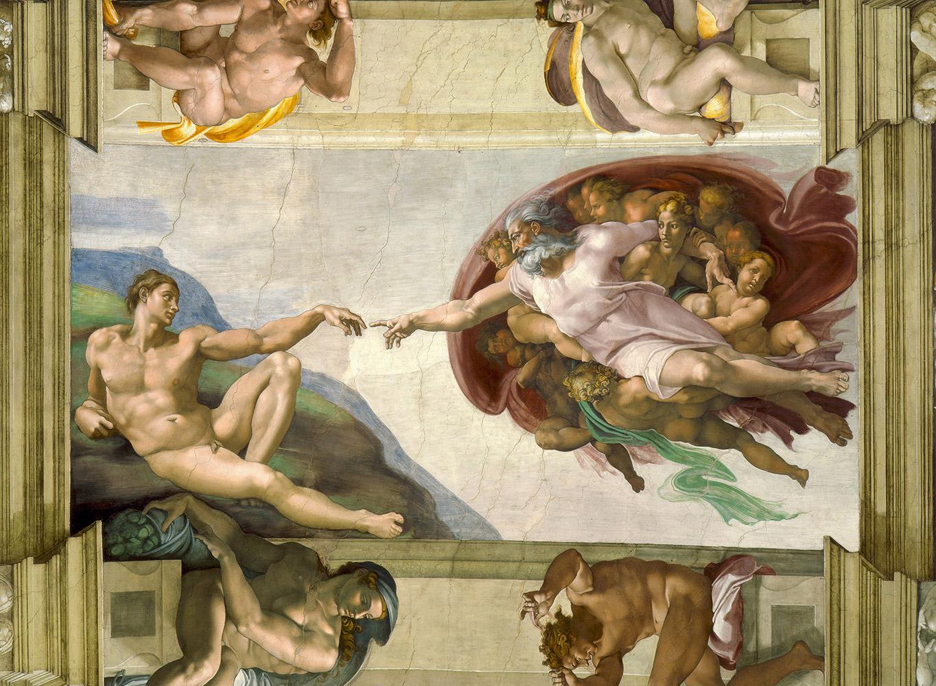 Michelangelo - The creation of Adam - 4000