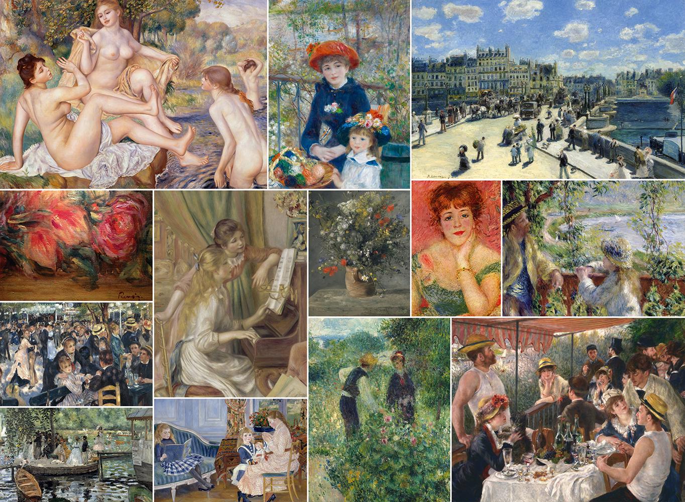 Puzzle Auguste Renoir - Koláž