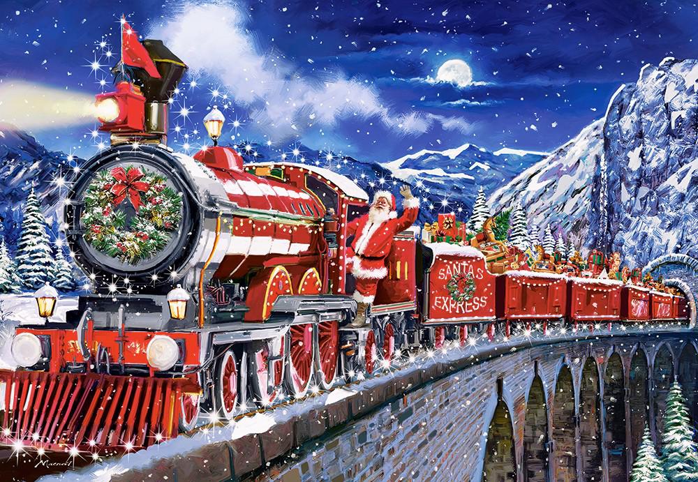 Puzzle Vianočný vlak