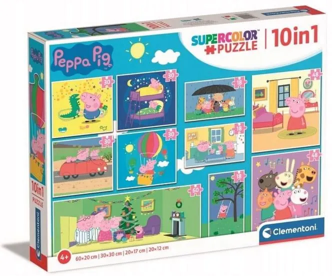 Puzzle 10in1 Piglet Peppa clementoni
