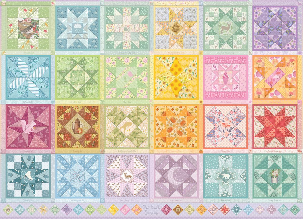 Puzzle Star Quilt Seasons 1000