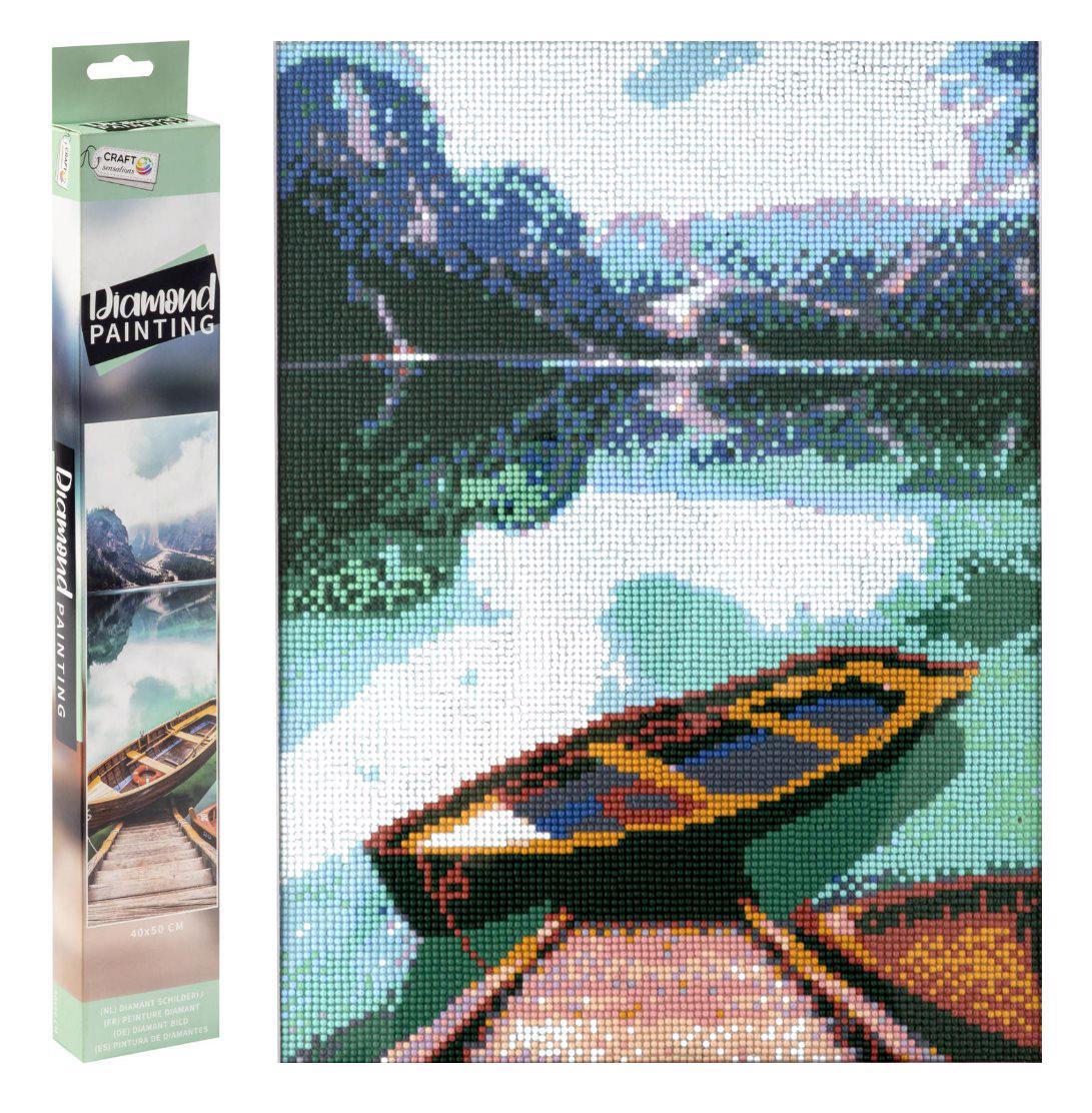 Puzzle Diamond Painting: Mountain Lake