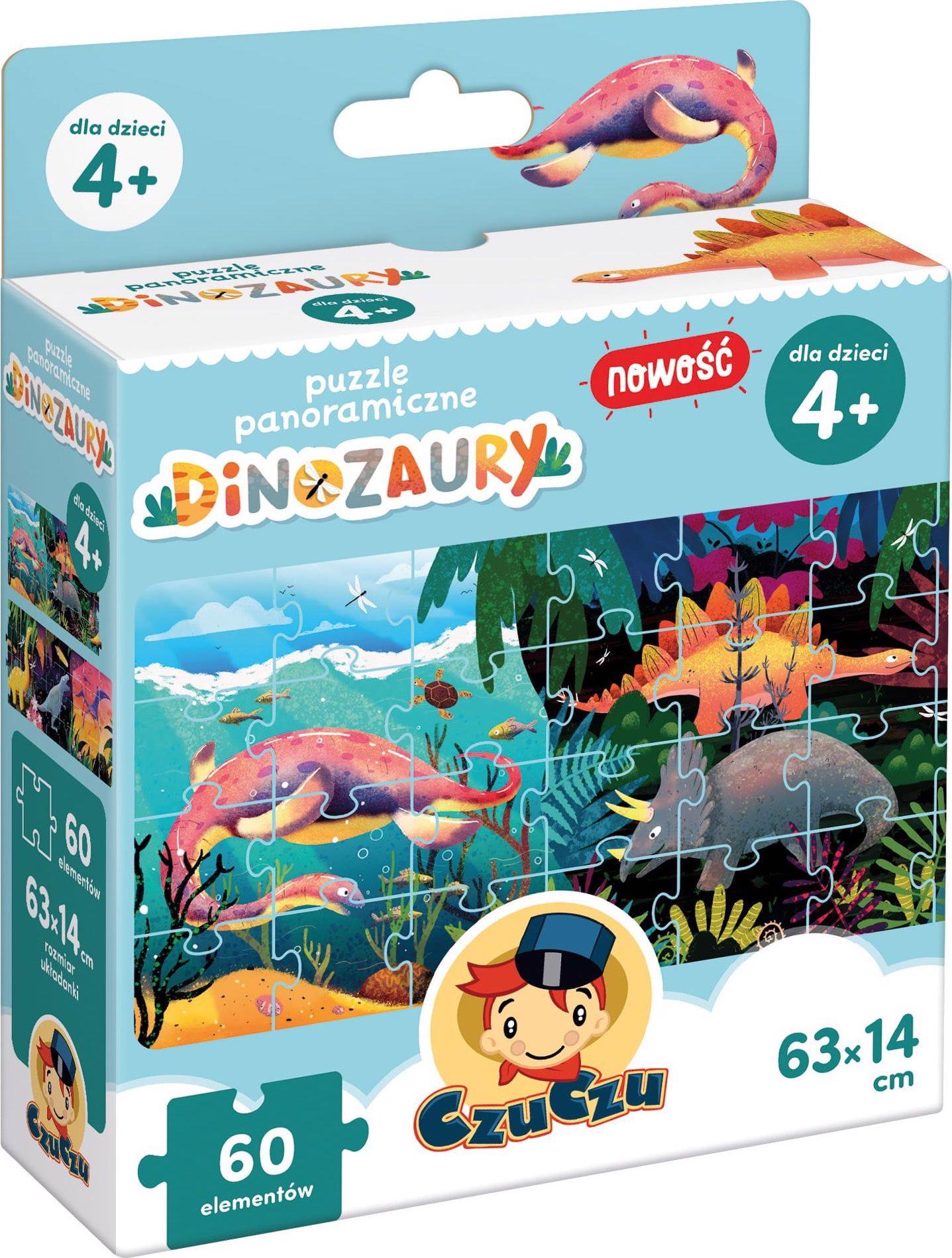 Puzzle Puzzel Dinosaurus 60 dielikov panorama