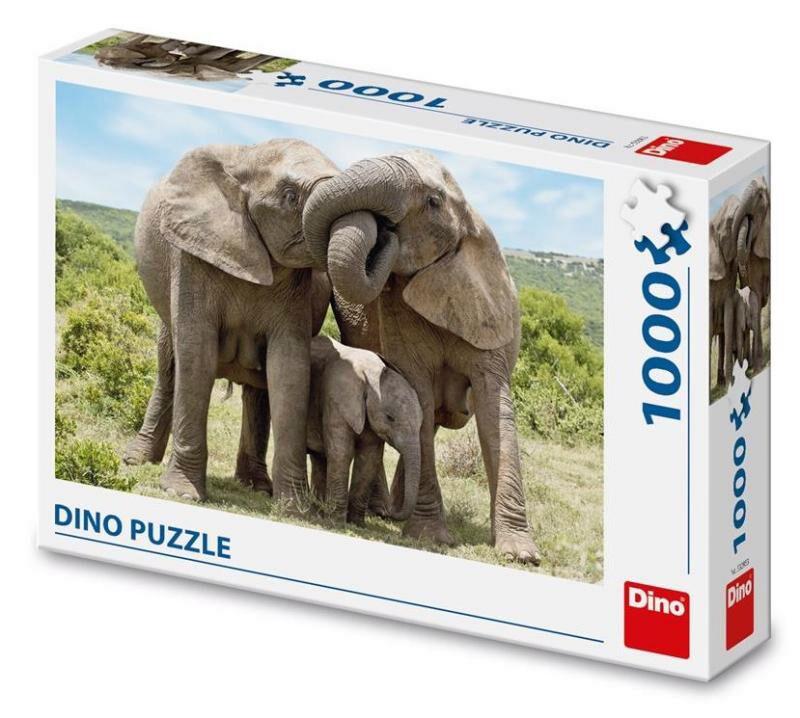 Puzzle Elephant family 1000