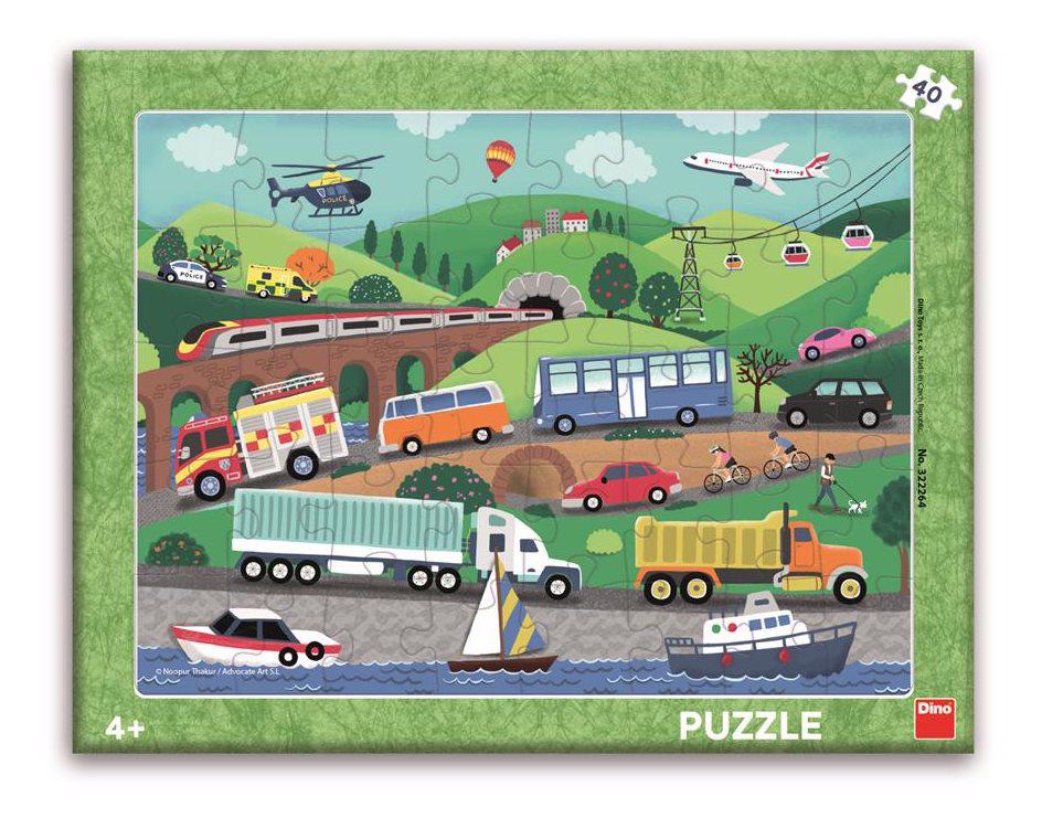 Puzzle Vehículos 40 piezas