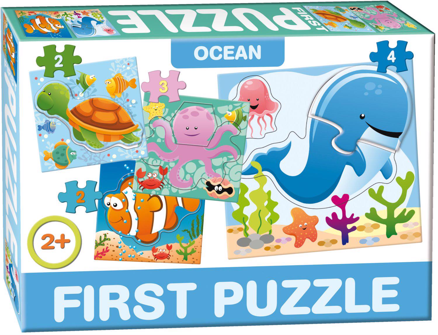 Puzzle 4v1 Bebé rompecabezas Océano