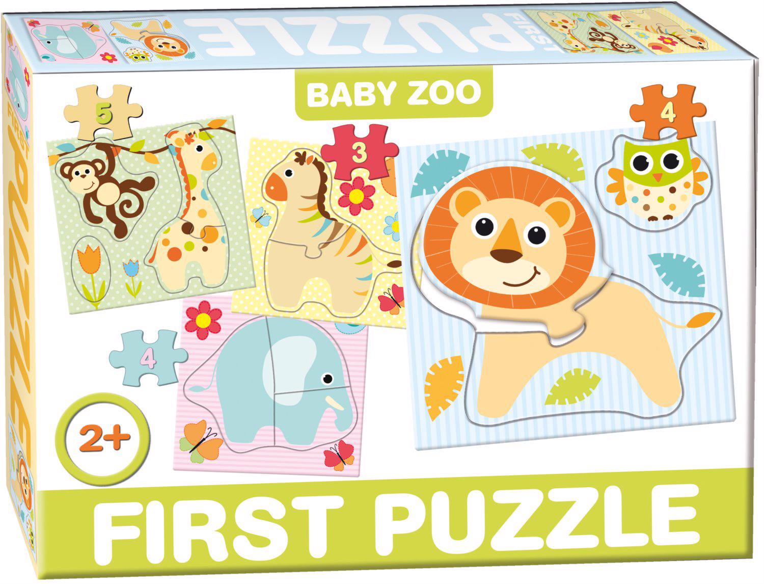 Puzzle 4v1 quebra-cabeça de bebê ZOO