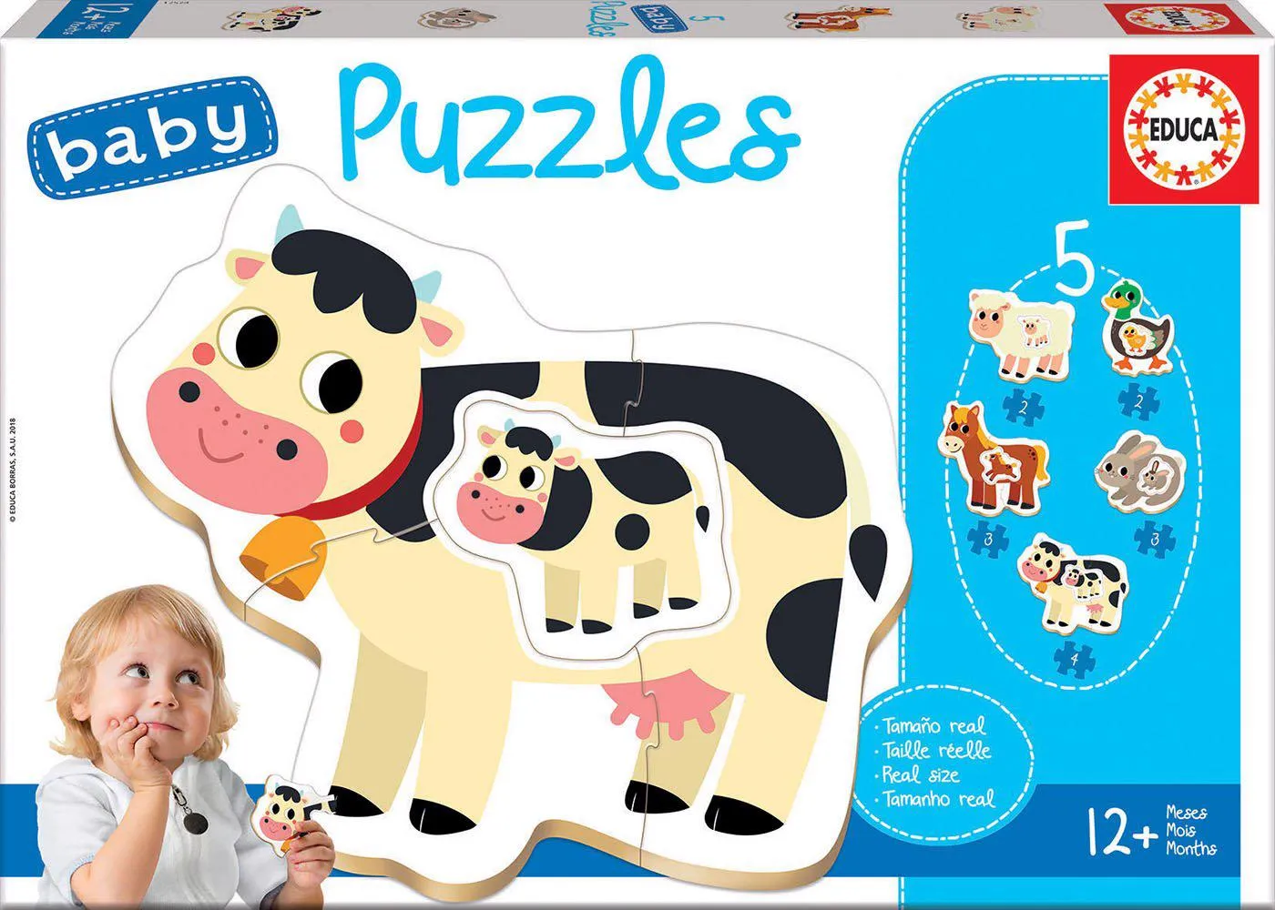 Puzzle 4in1 Baby Animals