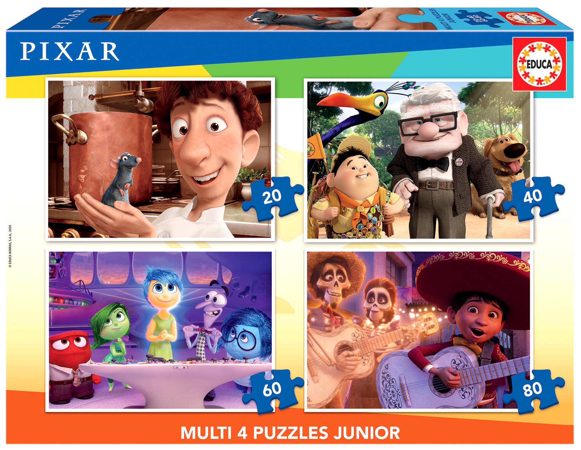 Puzzle 4v1 Pixar - Disney