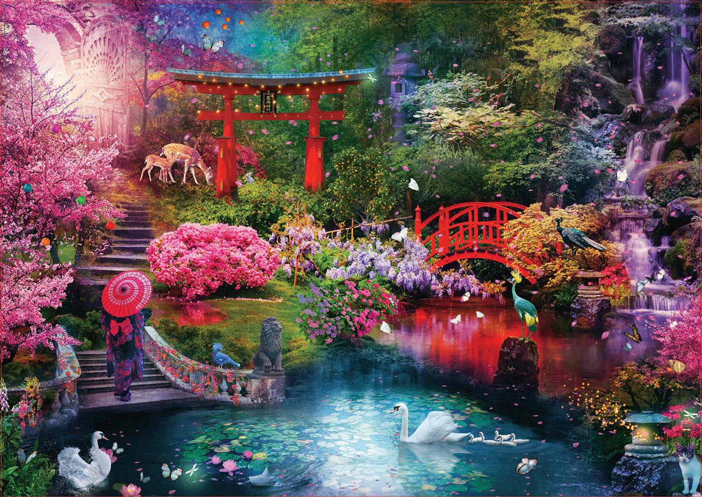 Perceptie Lionel Green Street Anzai Puzzle Japanse tuin in de herfst, 3 000 stukken | PuzzleMania.nl