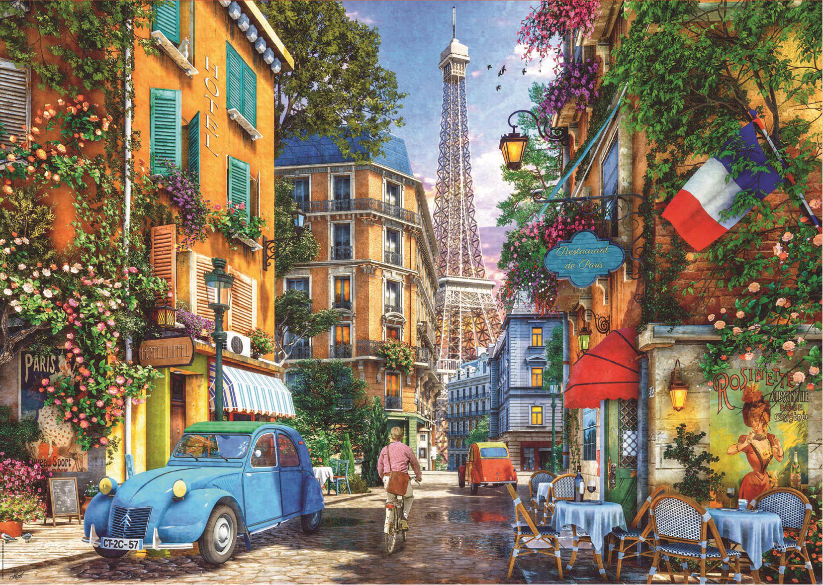Puzzle Staré ulice Paříže