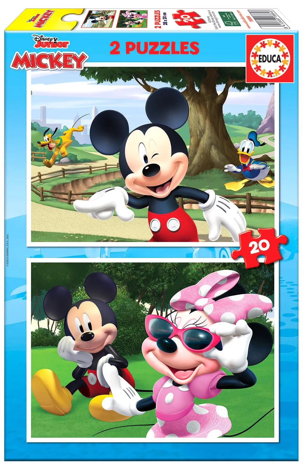 Puzzle 2x20 Mickey Mouse a Minnie