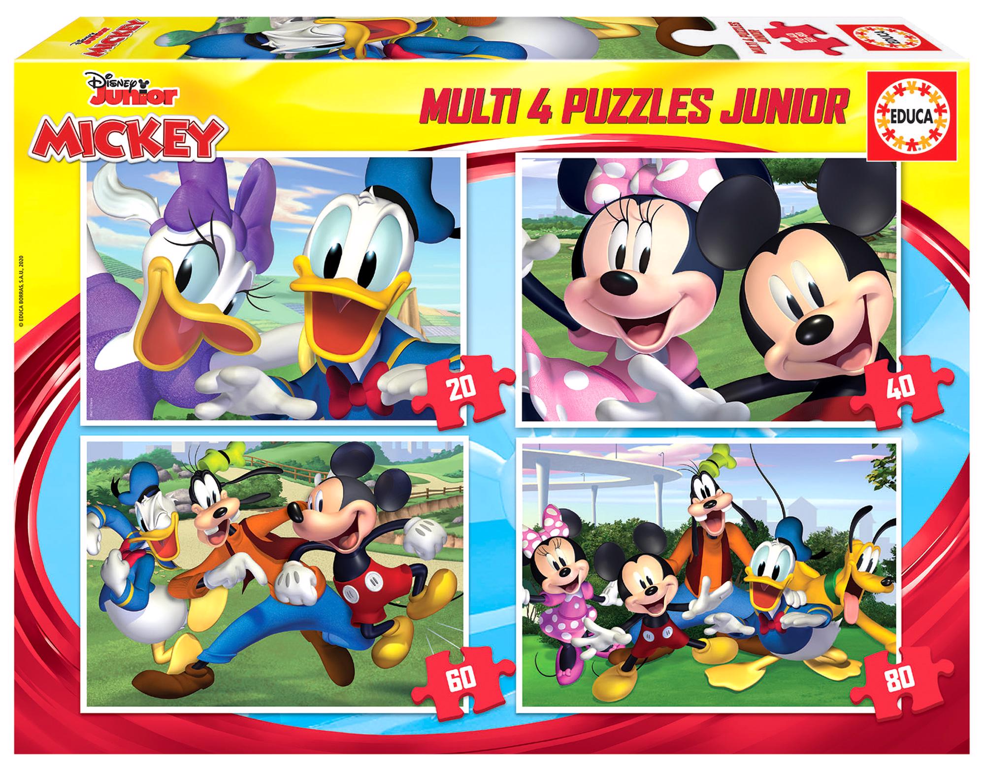 Puzzle 4x Mickey Mouse puzzles