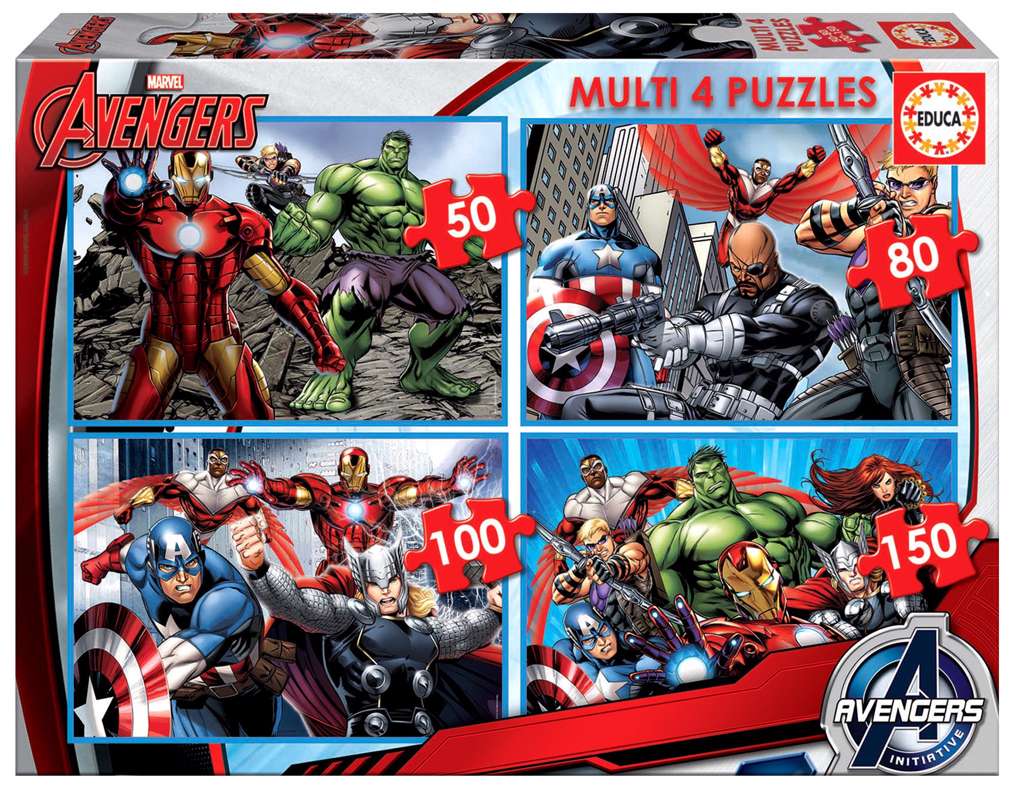 Puzzle 4x puzzle Avengers