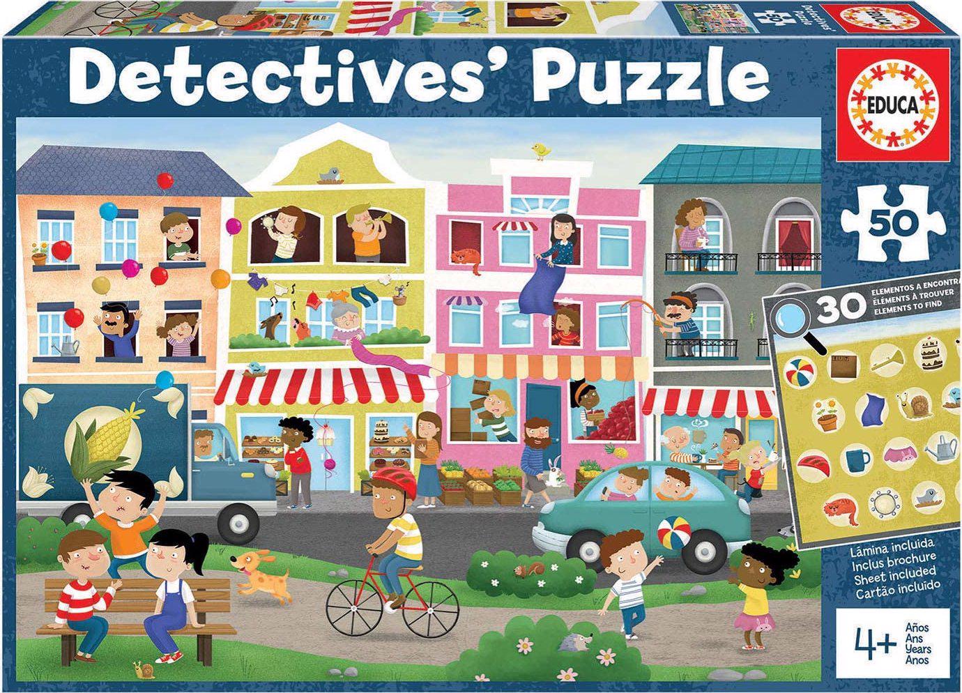 Puzzle Detectives Busy Town