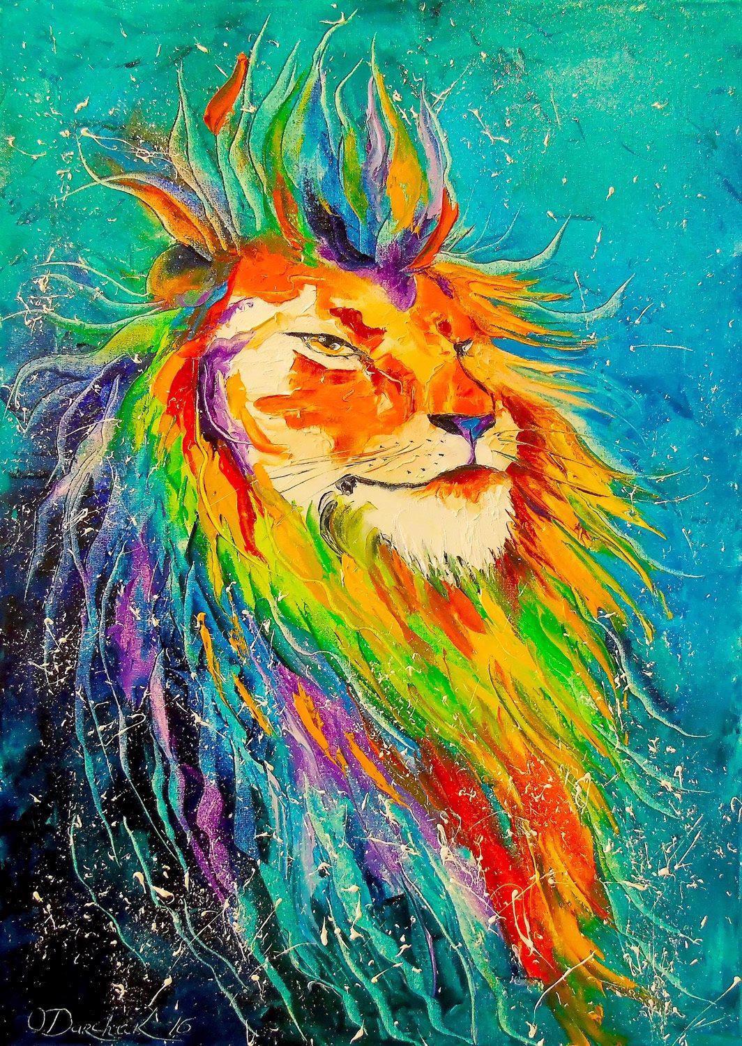 Puzzle Rainbow Lion