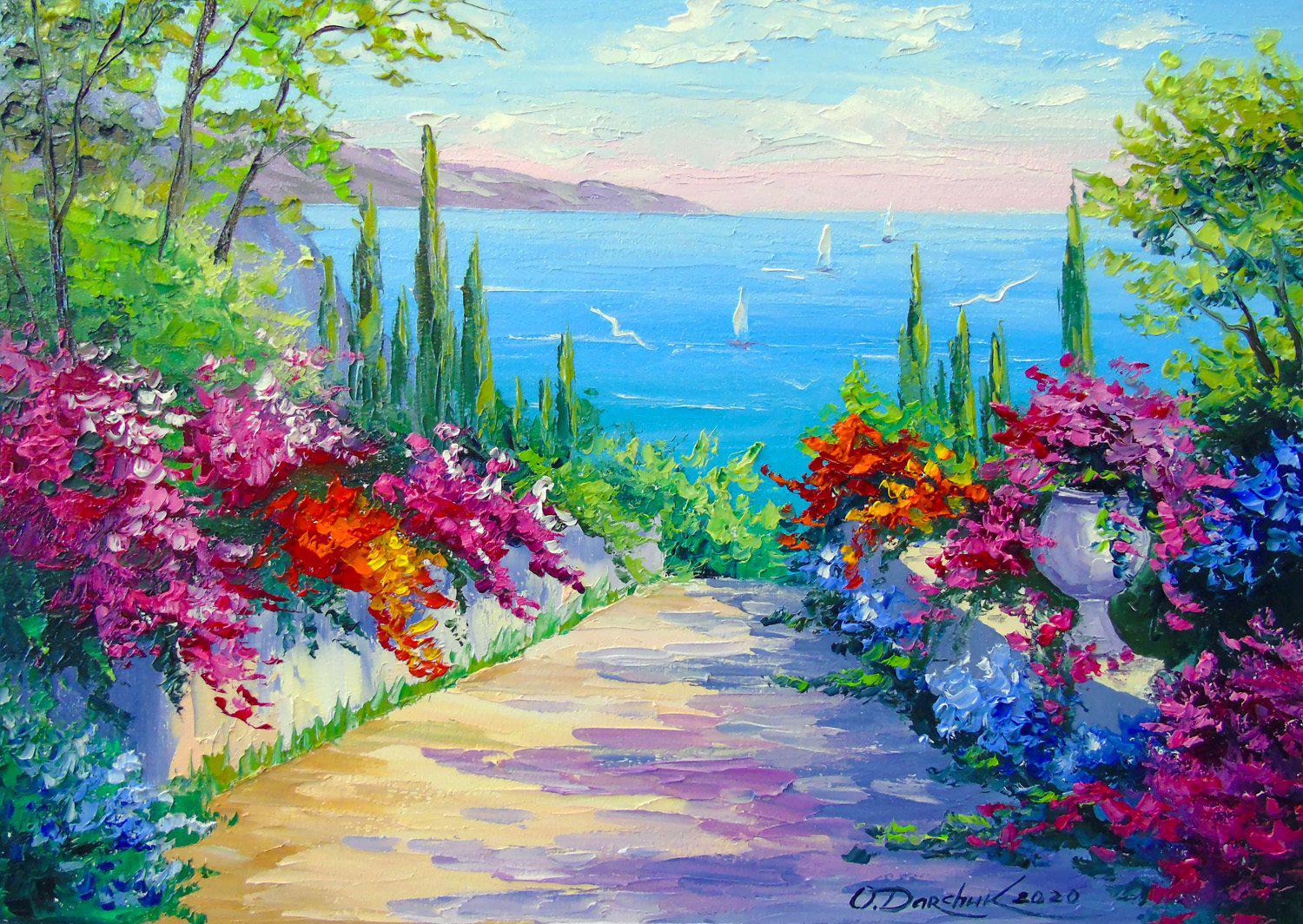 Puzzle Sunny Road to the Sea 1000