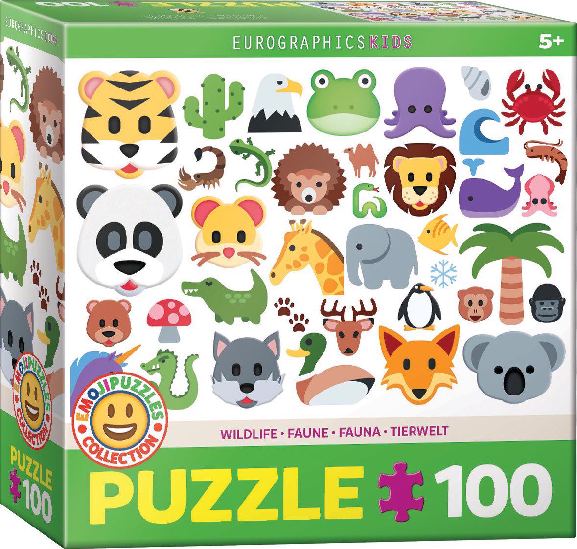Puzzle Emoji divlje životinje 100XXL