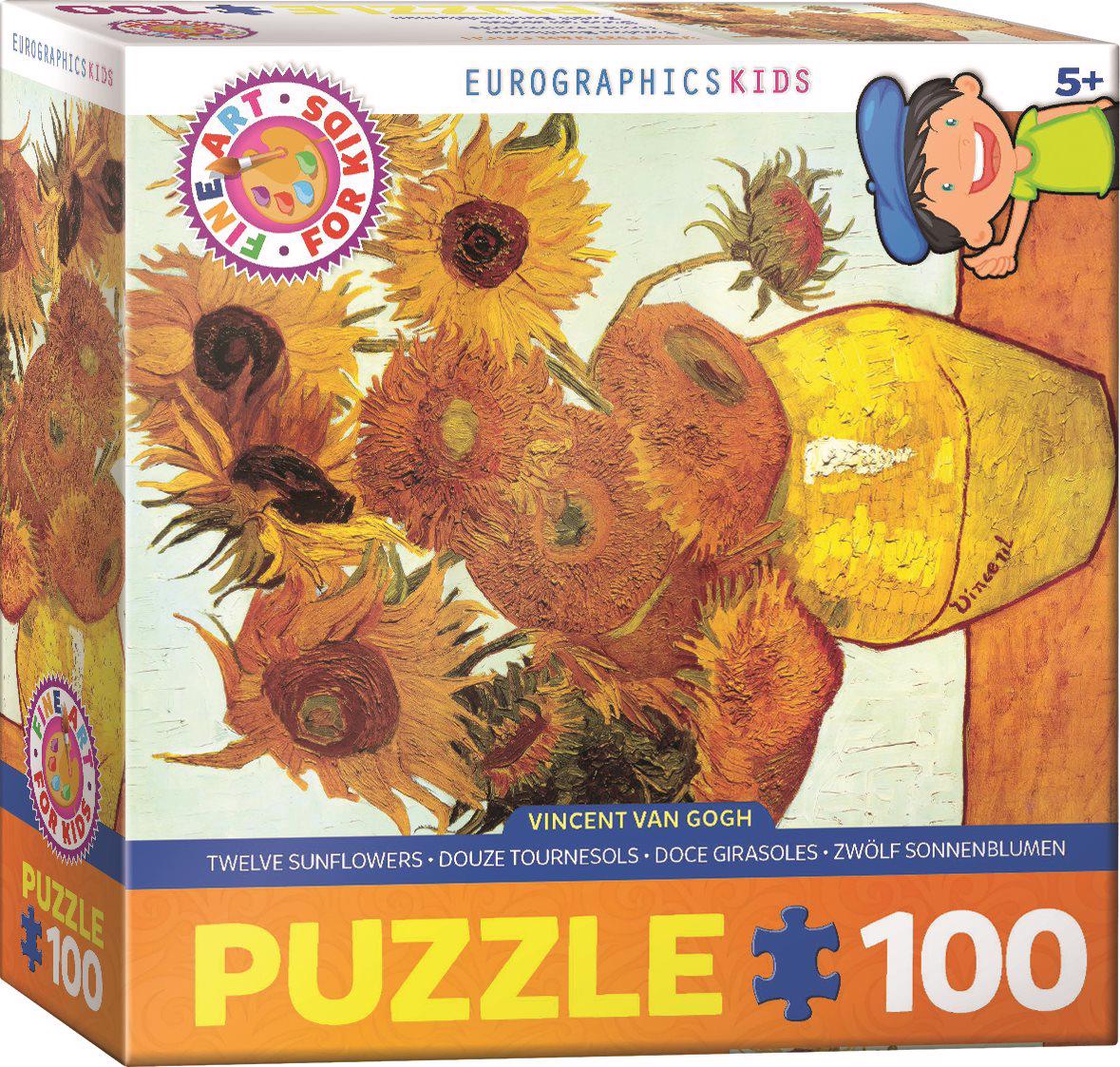 Puzzle Vincent Van Gogh: Zwölf Sonnenblumen 100XXL
